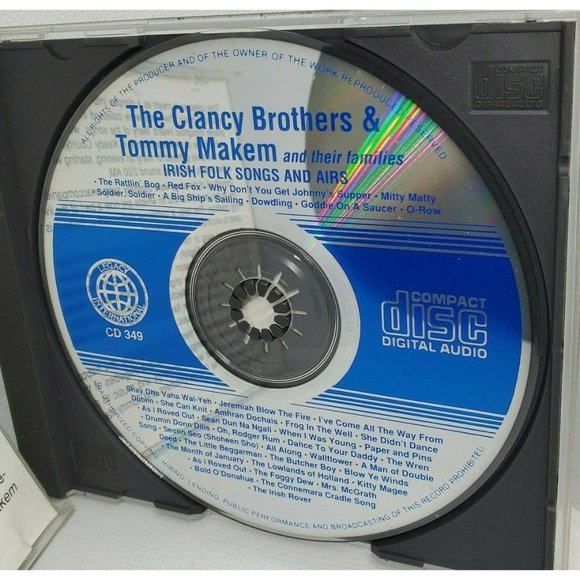 The Clancy Brothers & Tommy Makem Irish Folks Songs And Airs CD No Scratches - Picture 6 of 7